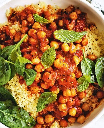 Moroccan chickpea tagine