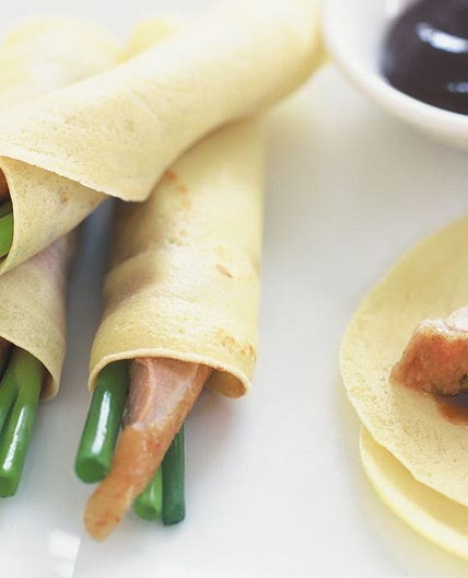 Peking duck pancakes