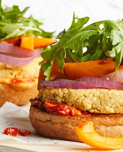 Mediterranean Chickpea Burgers