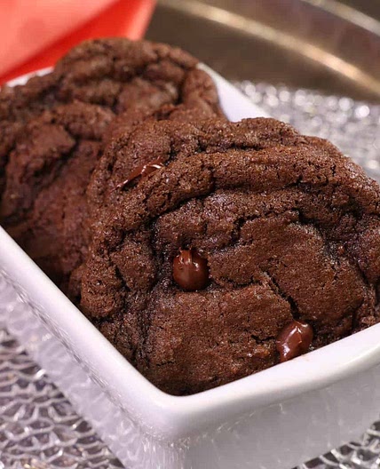 Small Batch Double Chocolate Chip Cookies