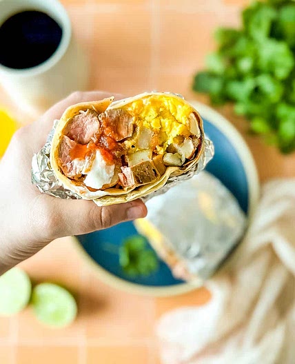 Carne Asada Breakfast Burrito