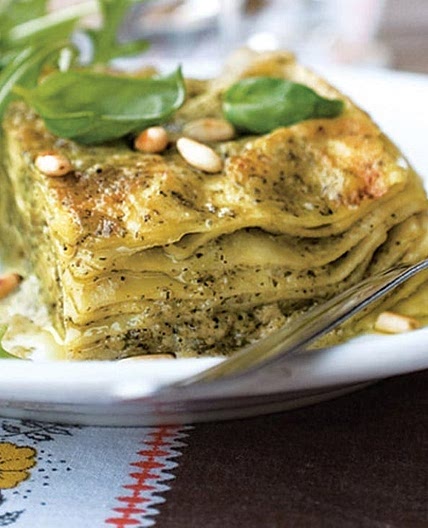 Pesto lasagne