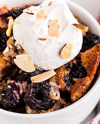 Brown Butter Cherry Cobbler