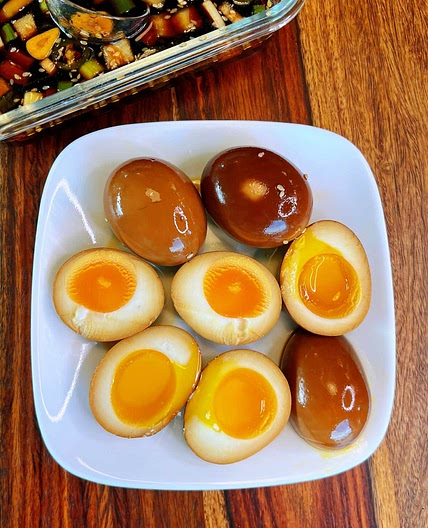 Soy Sauce Eggs - Marinated with Cola
