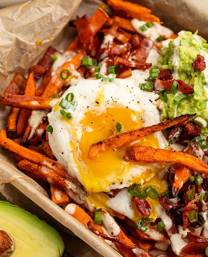Whole30 Loaded Sweet Potato Fries