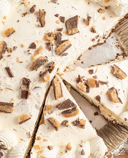 No-Bake Toffee Cheesecake Pie