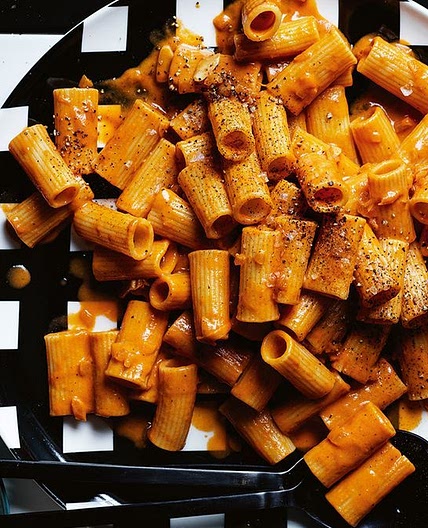 Tomato vodka rigatoni
