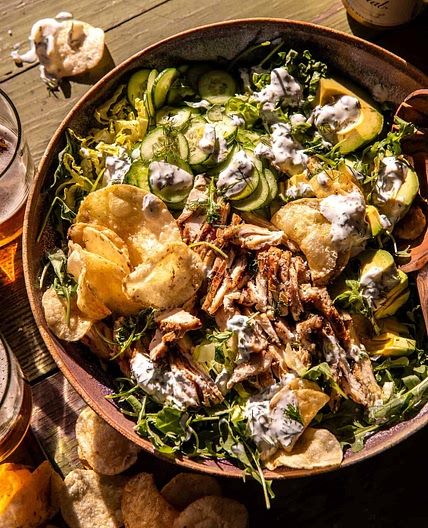 Dill Pickle Salt and Vinegar Chicken Salad