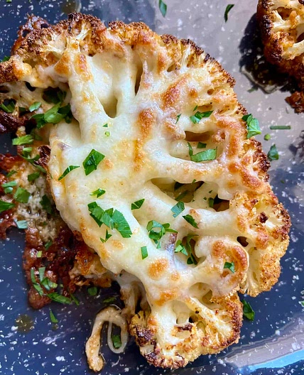Cheesy Cauliflower Steaks