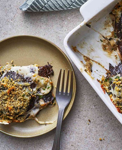 Cheesy Mushroom Gratin