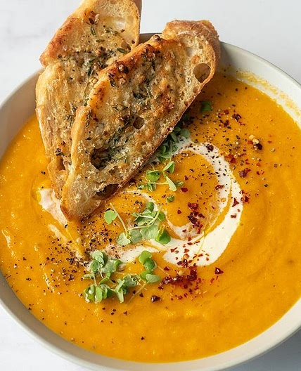 No-chop pumpkin soup