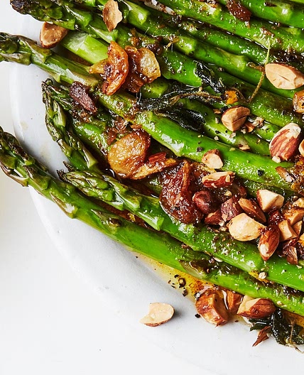 Charred Asparagus With Citrus Bagna Cauda