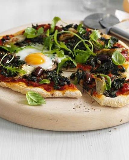 Florentine dairy-free pizza
