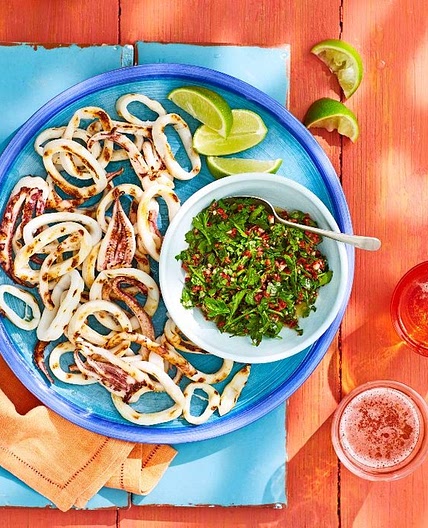BBQ squid