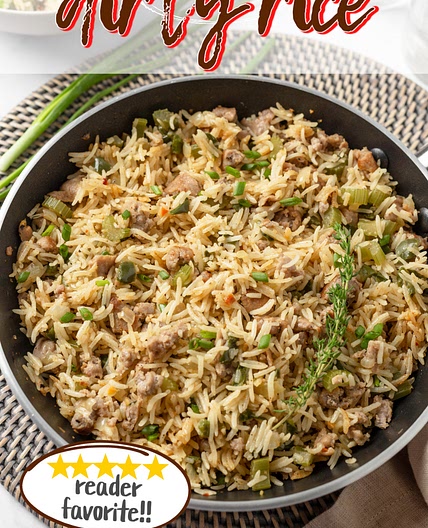 CAJUN SAUSAGE DIRTY RICE