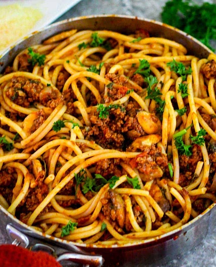 Mushrooms Beef Pasta Sauce