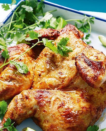 Ras el hanout, yoghurt and lime grilled chicken
