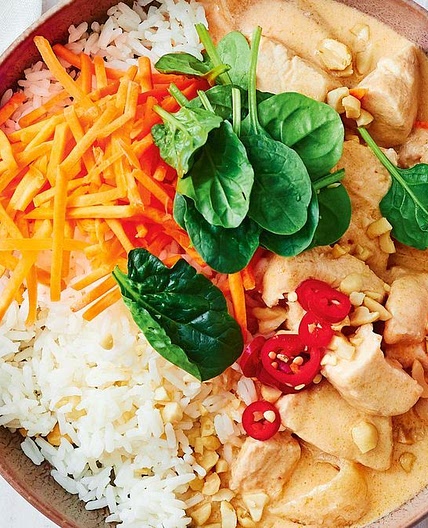 Peanut chicken coconut curry recipe