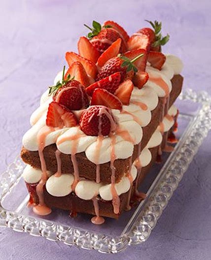 Victoria sponge loaf cake