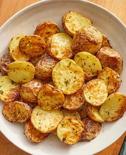 Air Fryer Garlic and Parsley Baby Potatoes