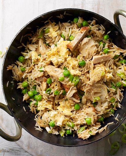 Chicken egg-fried rice