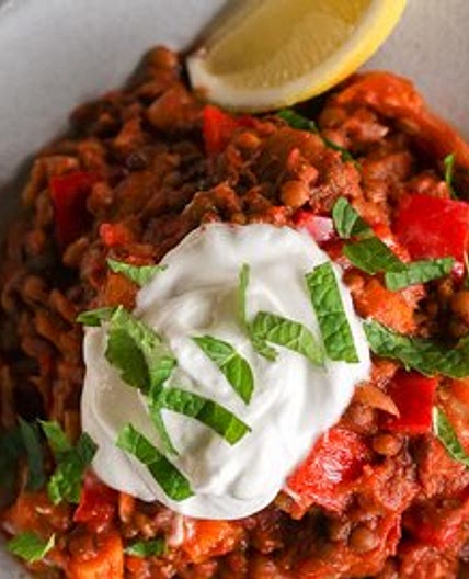 Eggplant & Lentil Apricot Curry