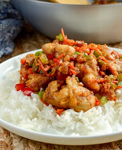 Chinese Salt and Pepper Chicken - Slimming Friendly