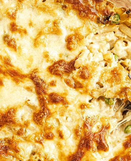 Creamed Corn Chicken & Macaroni Bake recipe