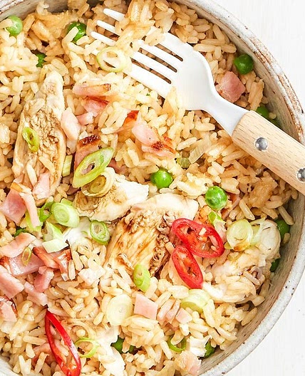 Air fryer fried rice recipe