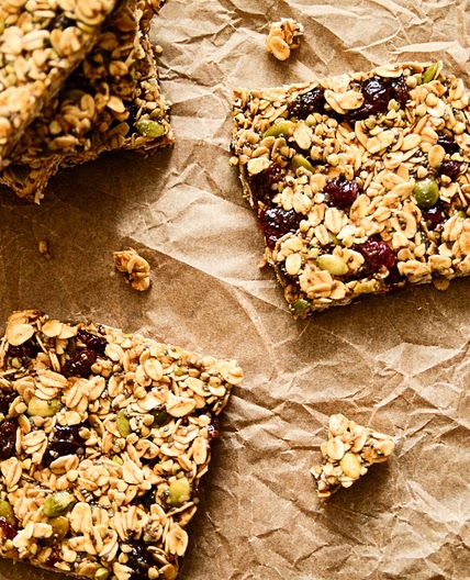 Pumpkin & Cranberry Granola Bars
