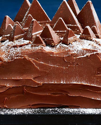 Toblerone Mountain Mud Cake
