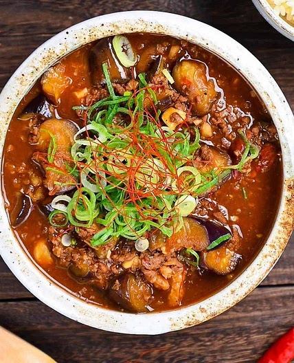 Plant-Based Mabo Nasu (Japanese Mapo Eggplant)