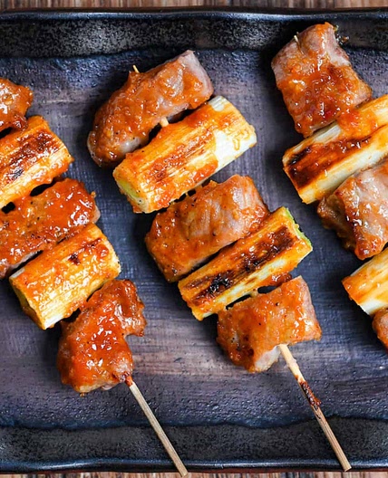Yakiton (Japanese Grilled Pork Skewers)