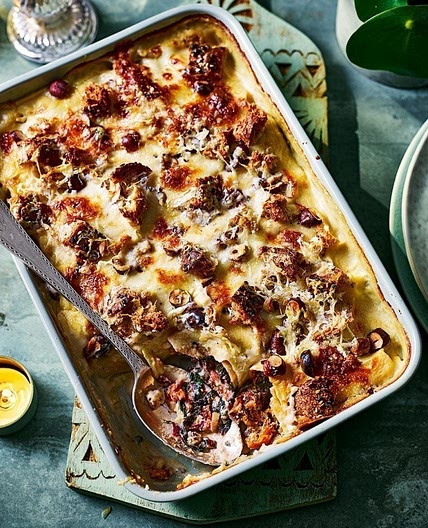 Squash, chard and hazelnut cannelloni