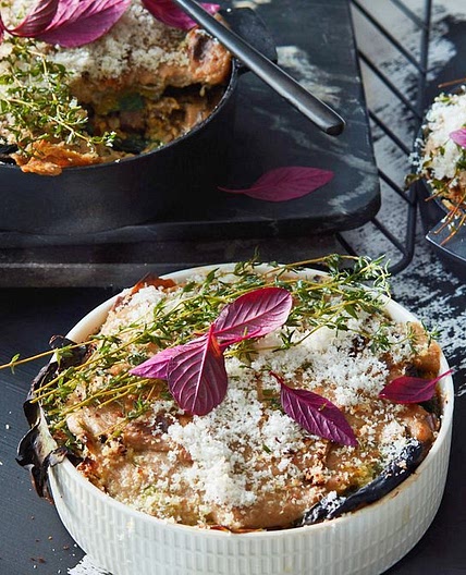 Vegan miso mushroom lasagne