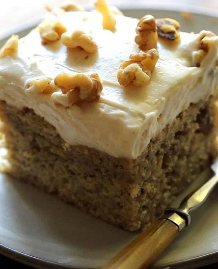 Banana Cake with Cream Cheese Frosting Recipe
