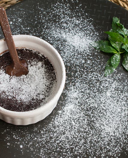 Air Fryer Chocolate Soufflé