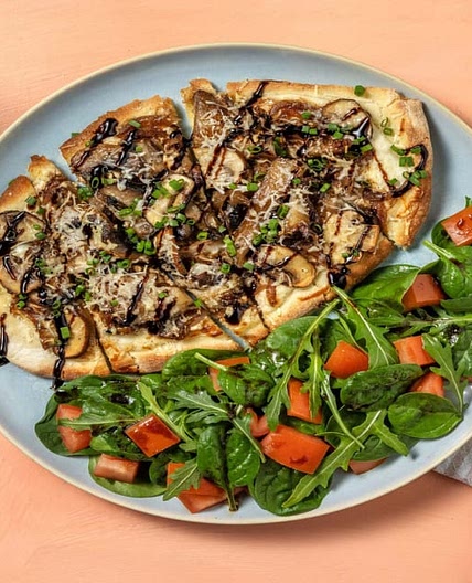Ricotta and Mushroom Flatbreads with Chives