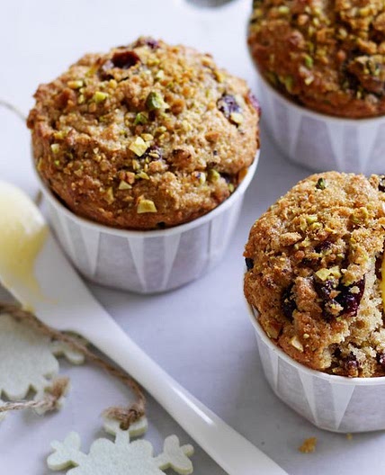 Pistachio cranberry muffins