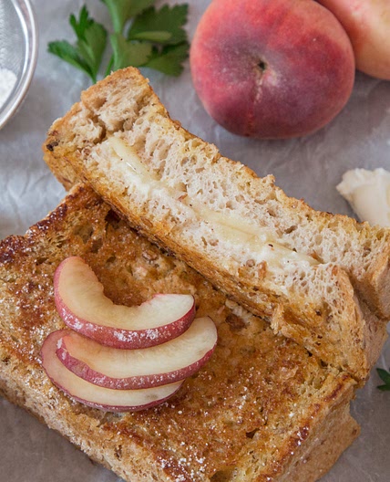 Toasted Peach Sandwich