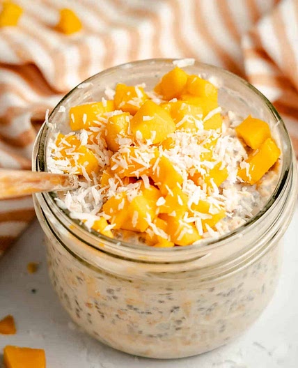 Mango Coconut Overnight Oats