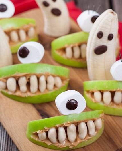 Snacks de fruta para Halloween
