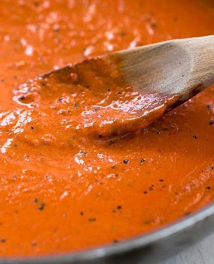 Creamy Roasted Red Pepper Sauce