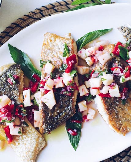 Barramundi with Pineapple Salsa recipe