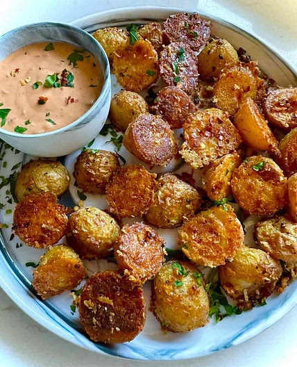 The Best Crispy Parmesan Potatoes