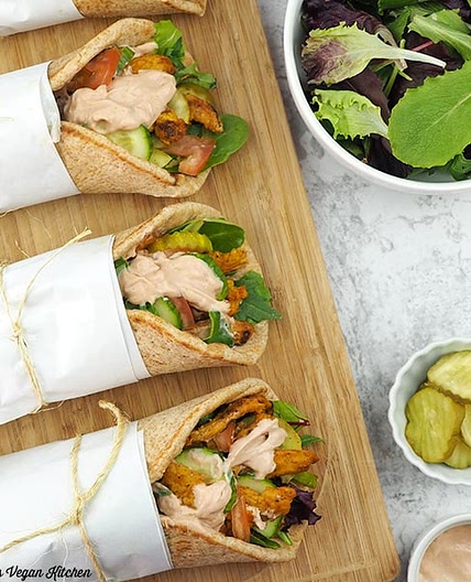 Vegan Shawarma with Soy Curls