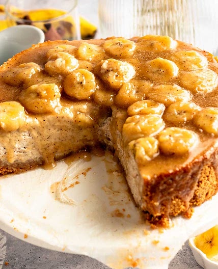 BEST Bananas Foster Cheesecake