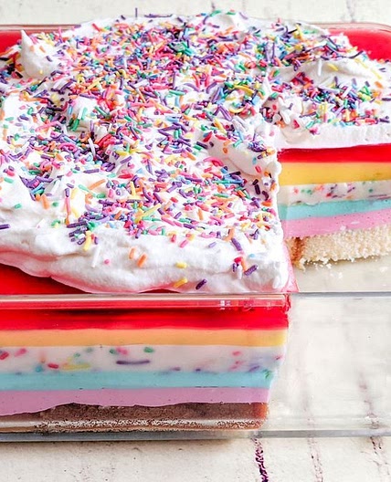 Fairy bread dessert lasagne recipe