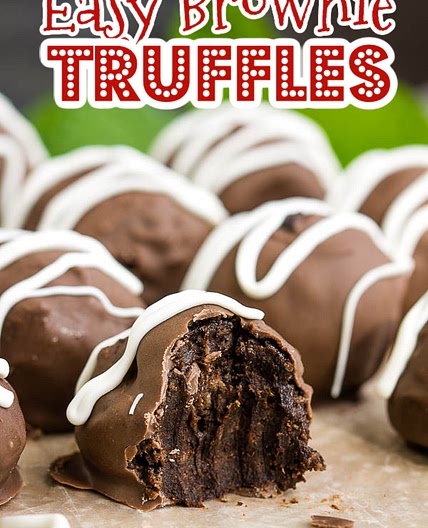 Cream Cheese Brownie Truffles