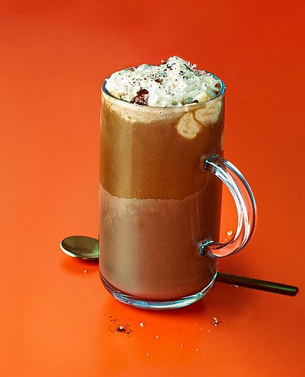 Vegan chai hot chocolate